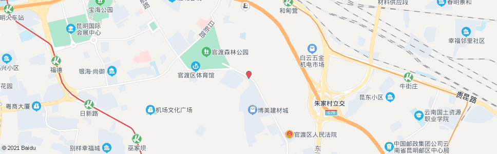 昆明关景路口(雨龙路)_公交站地图_昆明公交_妙搜公交查询2024