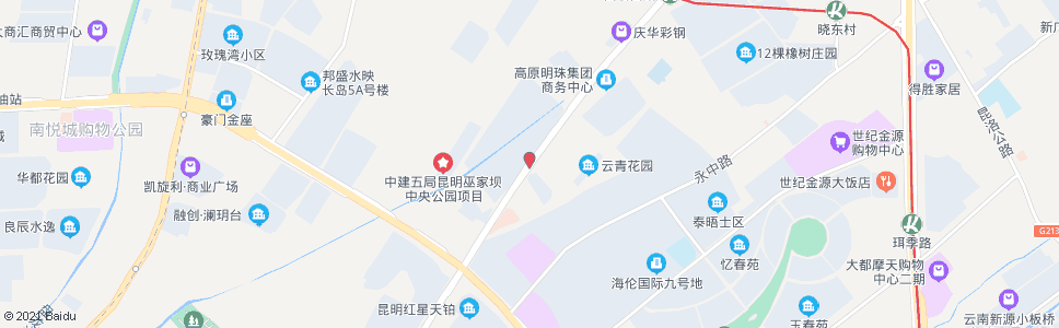 昆明王家村(昌宏西路)_公交站地图_昆明公交_妙搜公交查询2024