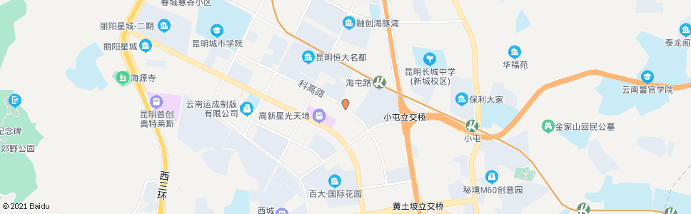 昆明新光巷口科高路_公交站地图_昆明公交_妙搜公交查询2025