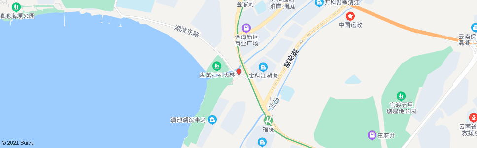 昆明环湖东路口湖滨路_公交站地图_昆明公交_妙搜公交查询2024