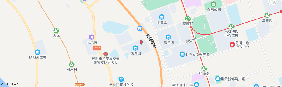 昆明谊康北路(呈贡政务中心)_公交站地图_昆明公交_妙搜公交查询2025