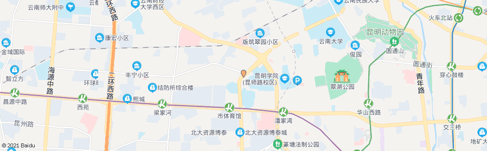 昆明茭菱路口(环城西路)_公交站地图_昆明公交_妙搜公交查询2024