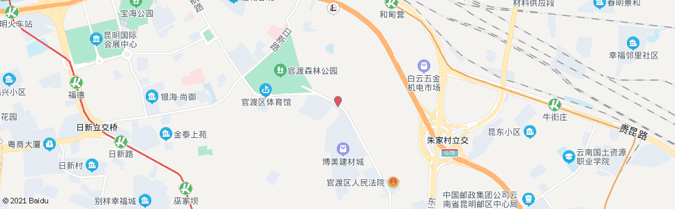 昆明关景路口雨龙路_公交站地图_昆明公交_妙搜公交查询2024