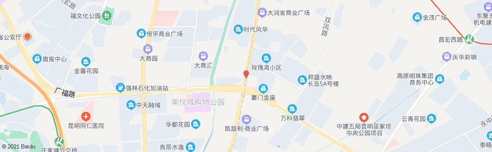 昆明广福路口(官南大道)_公交站地图_昆明公交_妙搜公交查询2025