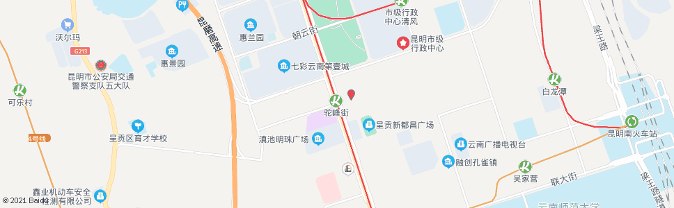 昆明驼峰街彩云南路(轨道交通1号线驼峰街站)_公交站地图_昆明公交_妙搜公交查询2024