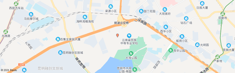 昆明明波村_公交站地图_昆明公交_妙搜公交查询2024