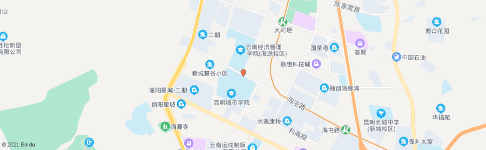 昆明商院路口海屯路_公交站地图_昆明公交_妙搜公交查询2024