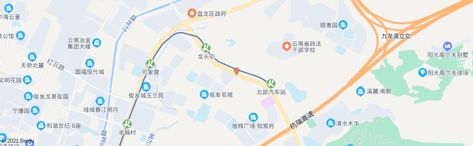 昆明北部公交枢纽站(沣源路)_公交站地图_昆明公交_妙搜公交查询2024