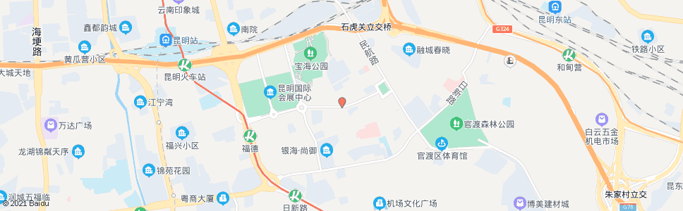 昆明双福路口_公交站地图_昆明公交_妙搜公交查询2025