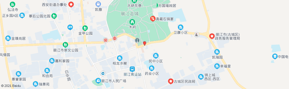 丽江昭庆市场_公交站地图_丽江公交_妙搜公交查询2025