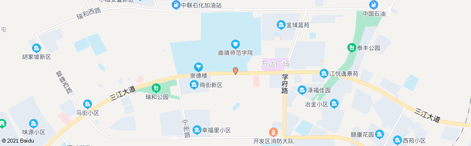 曲靖曲靖师院_公交站地图_曲靖公交_妙搜公交查询2024