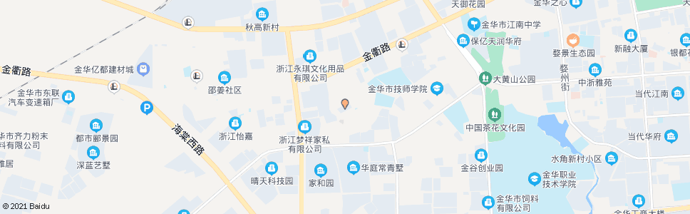 金华秋滨街道_公交站地图_金华公交_妙搜公交查询2024