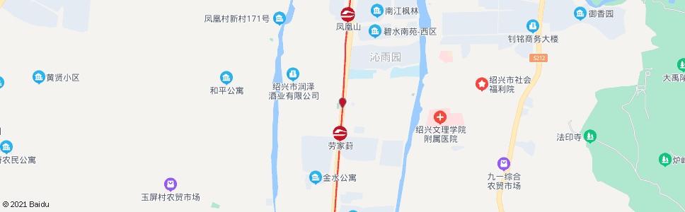 绍兴劳家葑路口_公交站地图_绍兴公交_妙搜公交查询2024