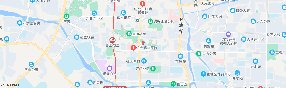 绍兴北京银行(塔山中心小学)_公交站地图_绍兴公交_妙搜公交查询2024