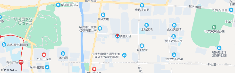 绍兴勇佳纸业_公交站地图_绍兴公交_妙搜公交查询2024