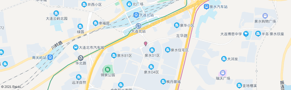 大连泉水小学_公交站地图_大连公交_妙搜公交查询2024