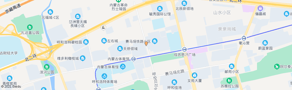 呼和浩特呼市铁路小区_公交站地图_呼和浩特公交_妙搜公交查询2024