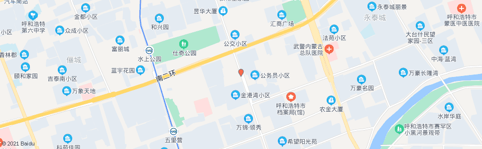 呼和浩特公务员小区西门_公交站地图_呼和浩特公交_妙搜公交查询2024