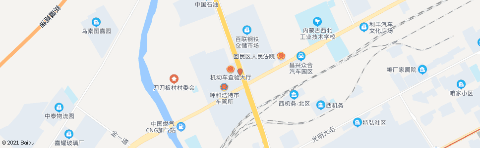 呼和浩特海拉尔西街站(金海五金机电城)_公交站地图_呼和浩特公交_妙搜公交查询2024